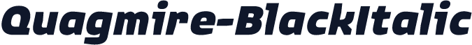 Quagmire-BlackItalic