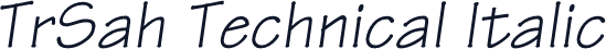 TrSah Technical Italic