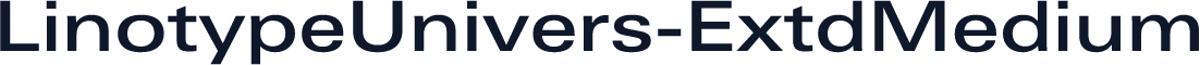 LinotypeUnivers-ExtdMedium