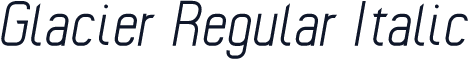Glacier Regular Italic
