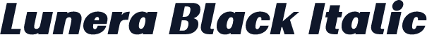 Lunera Black Italic