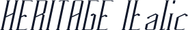 HERITAGE Italic