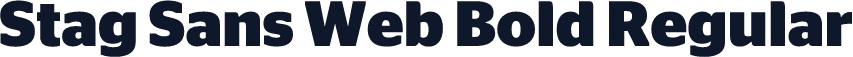 Stag Sans Web Bold Regular