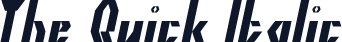 The Quick Italic
