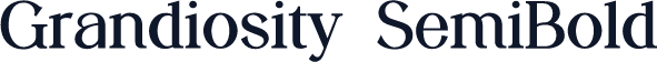Grandiosity SemiBold