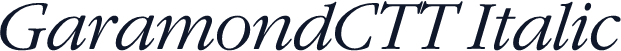 GaramondCTT Italic