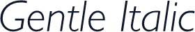Gentle Italic