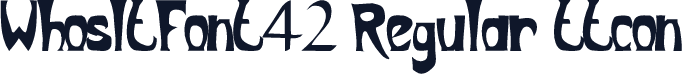 WhosItFont42 Regular ttcon