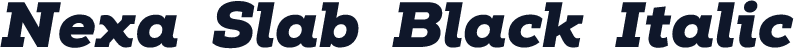Nexa Slab Black Italic