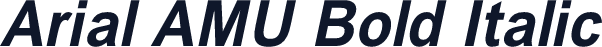 Arial AMU Bold Italic
