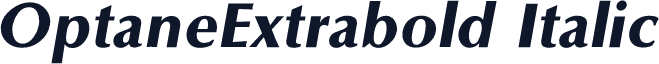 OptaneExtrabold Italic