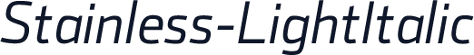 Stainless-LightItalic