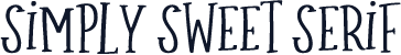 Simply Sweet Serif