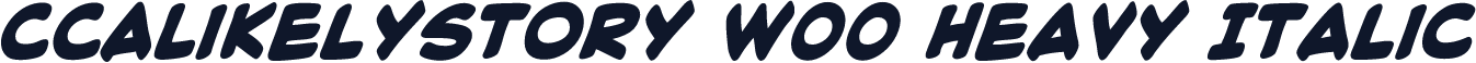 CCALikelyStory W00 Heavy Italic