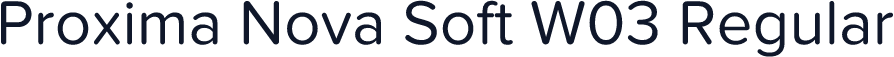 Proxima Nova Soft W03 Regular