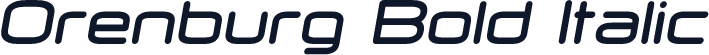 Orenburg Bold Italic