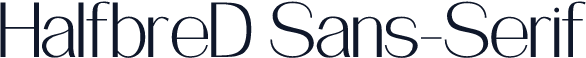 HalfbreD Sans-Serif