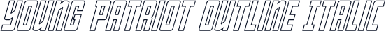 Young Patriot Outline Italic