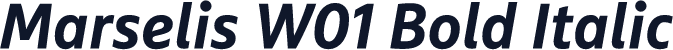 Marselis W01 Bold Italic