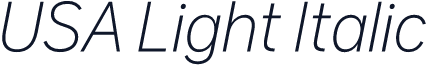 USA Light Italic