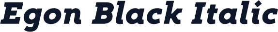 Egon Black Italic