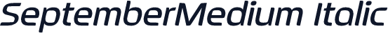 SeptemberMedium Italic