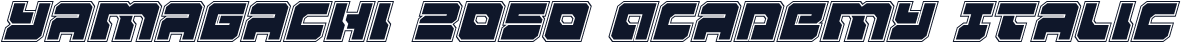 Yamagachi 2050 Academy Italic