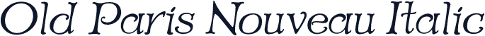 Old Paris Nouveau Italic