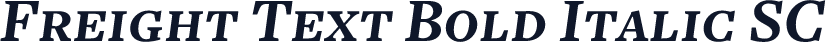 Freight Text Bold Italic SC