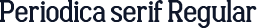 Periodica serif Regular