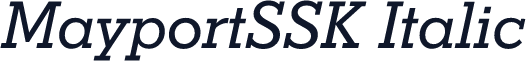 MayportSSK Italic
