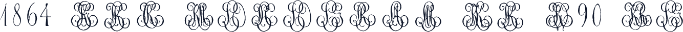 1864 GLC Monogram KL W90 Rg