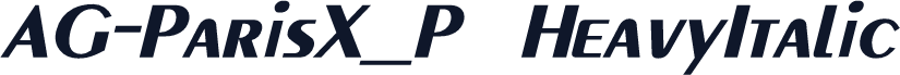 AG-ParisX_P  HeavyItalic