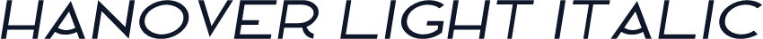 Hanover Light Italic