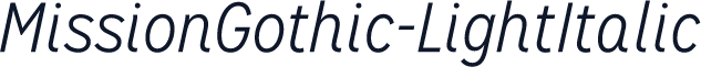 MissionGothic-LightItalic