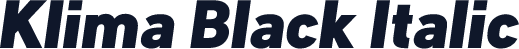 Klima Black Italic