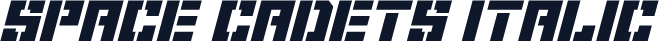 Space Cadets Italic