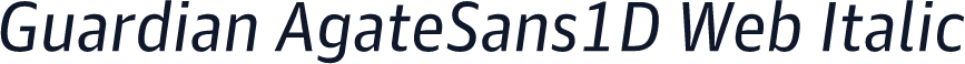 Guardian AgateSans1D Web Italic