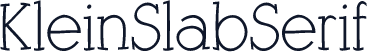 KleinSlabSerif