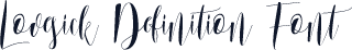 Lovesick Definition Font
