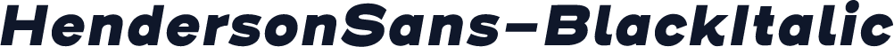 HendersonSans-BlackItalic