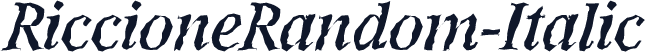 RiccioneRandom-Italic