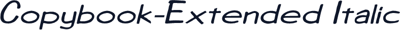 Copybook-Extended Italic
