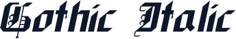 Gothic Italic