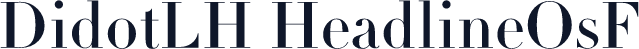 DidotLH HeadlineOsF