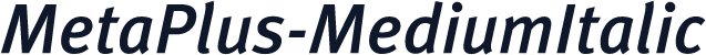 MetaPlus-MediumItalic