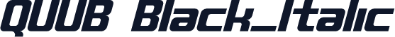 QUUB Black_Italic