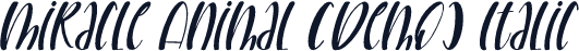 Miracle Animal (Demo) Italic