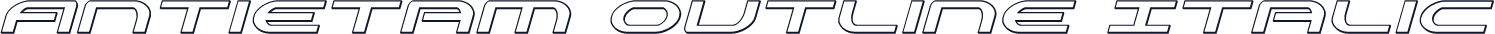 Antietam Outline Italic