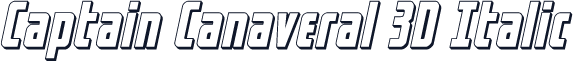 Captain Canaveral 3D Italic